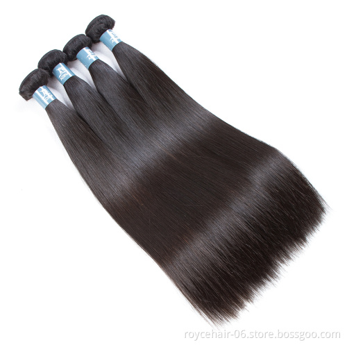 Brazilian Silky Straight Remy Human Hair Weave Closure With Baby Hair , 3 bundles Straight Hair With Closure For Sale